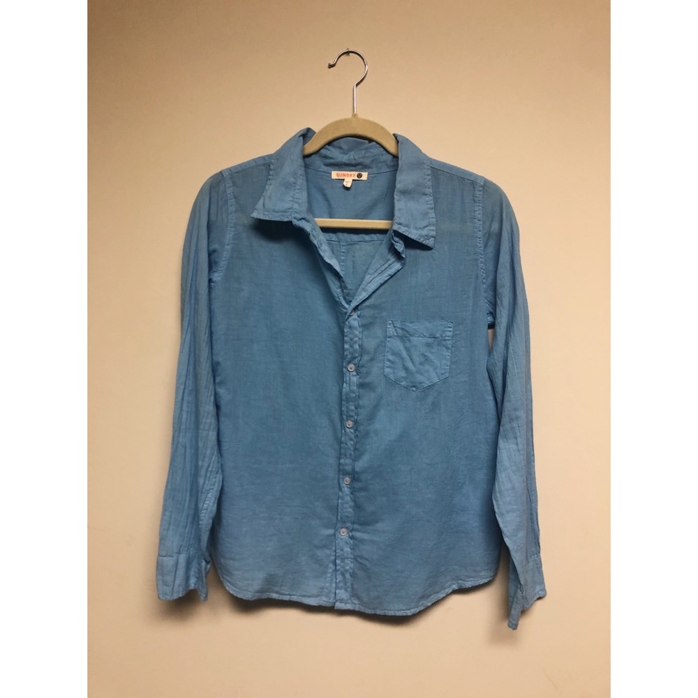 Sundry Lightweight Blue Button Down